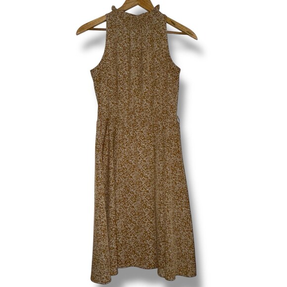 Waist-Defined Floral Hater Midi Dress WOMEN S Sleeveless Cottagecore Spring - Picture 13 of 16